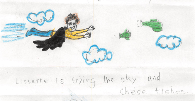 I kind of look like Harry Potter playing quiddich,  chasing fish instead of a snitch